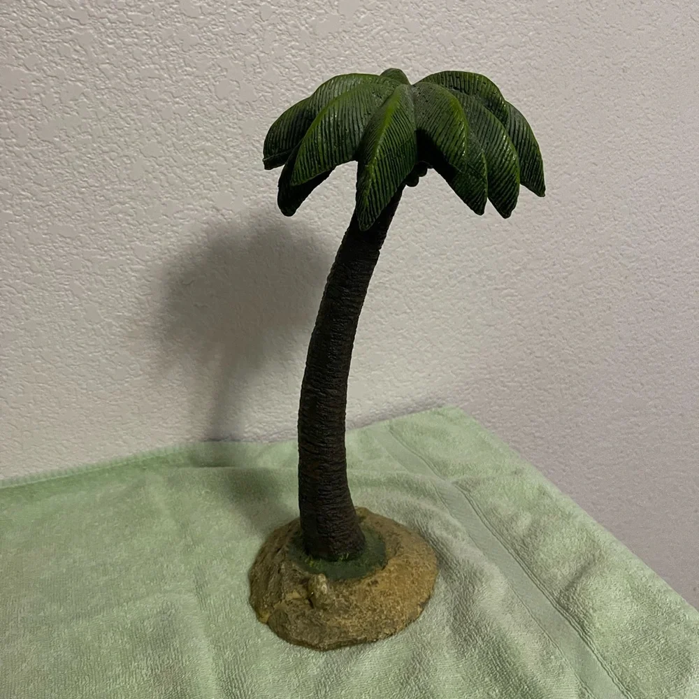 Large Aquarium Palm tree decor 13 in tall